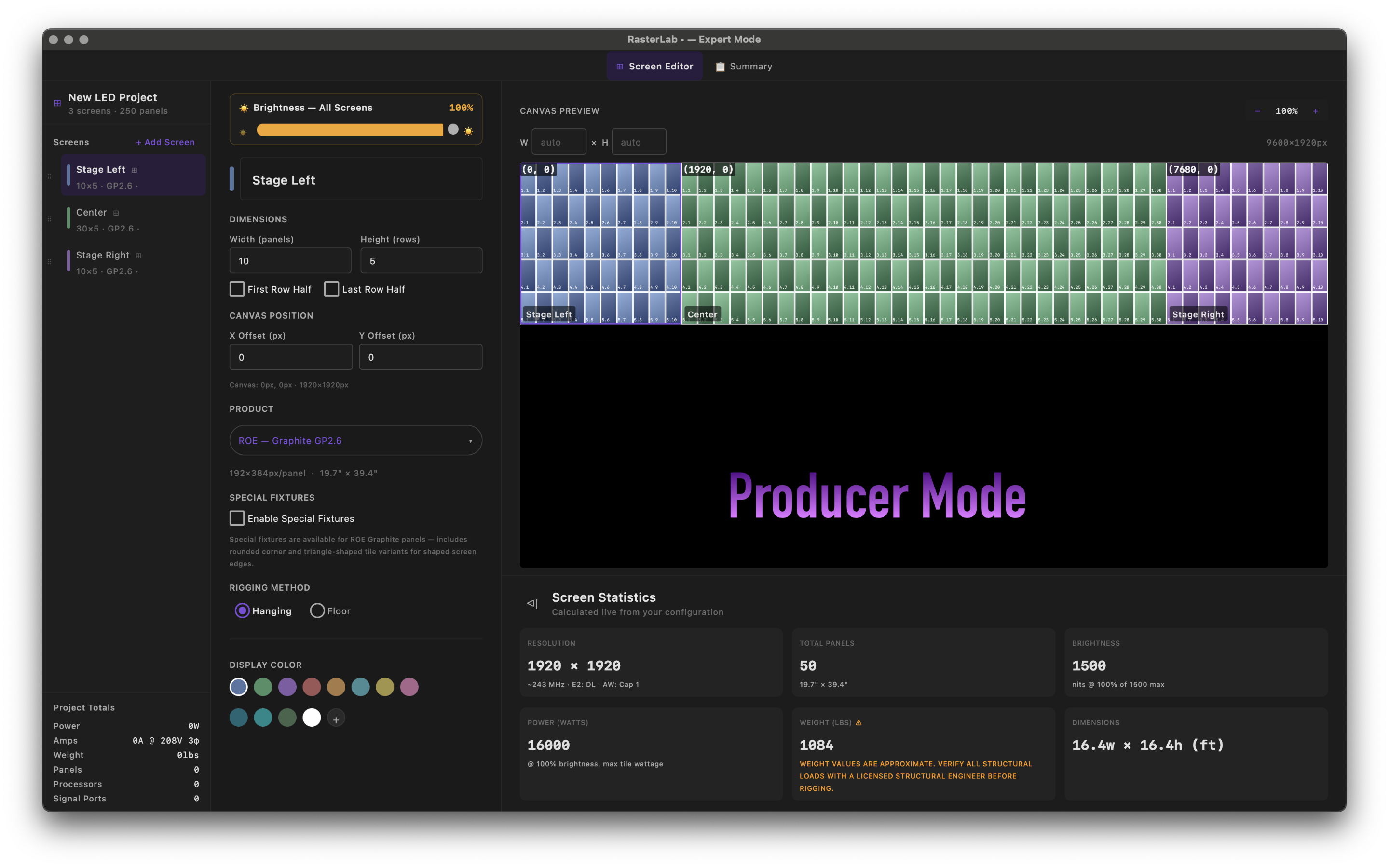 Producer Mode Canvas